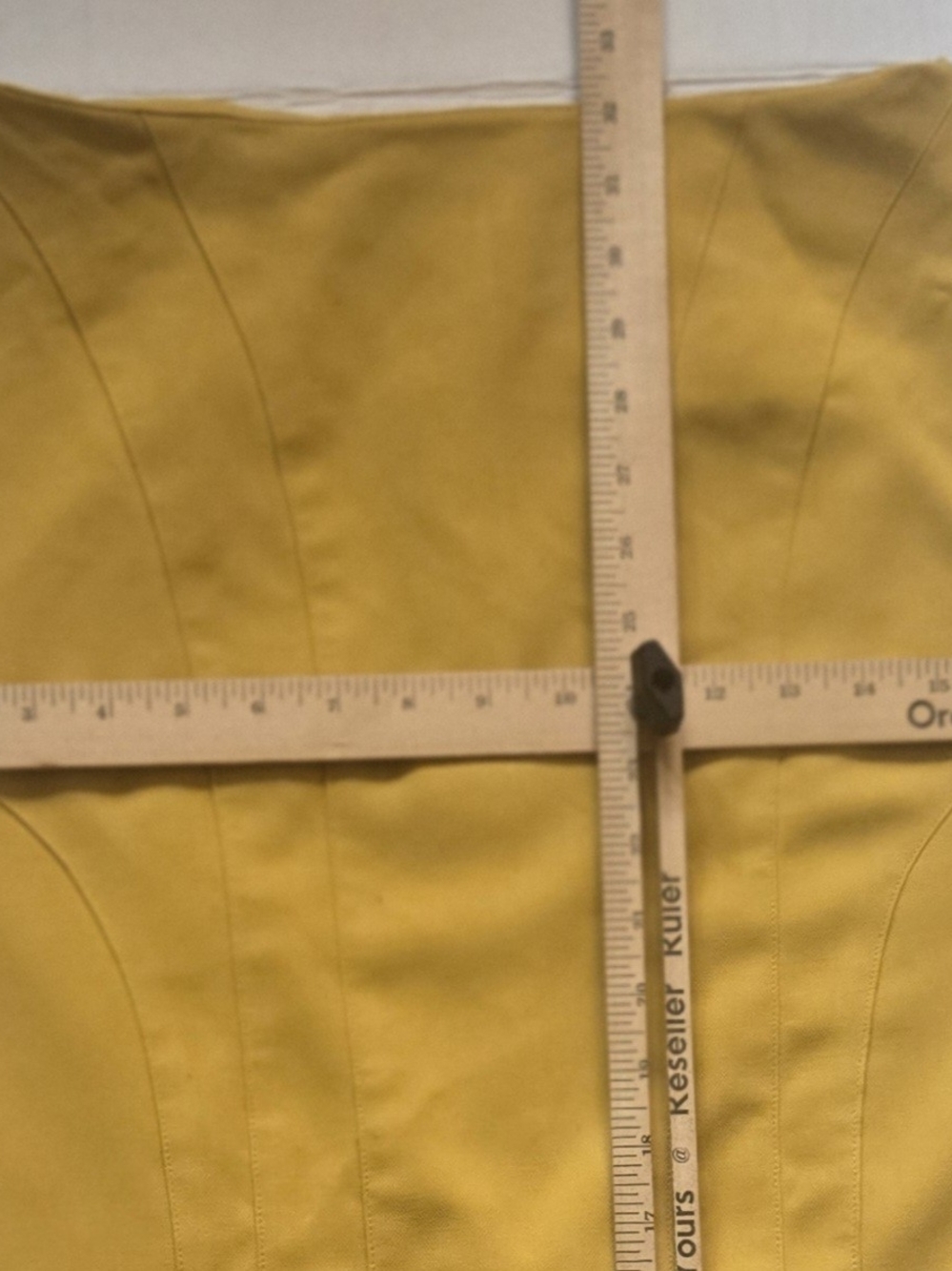 Banana Republic Mustard Yellow Pencil Skirt - Picture 4 of 9